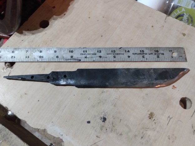 Reshaping the blade (2)