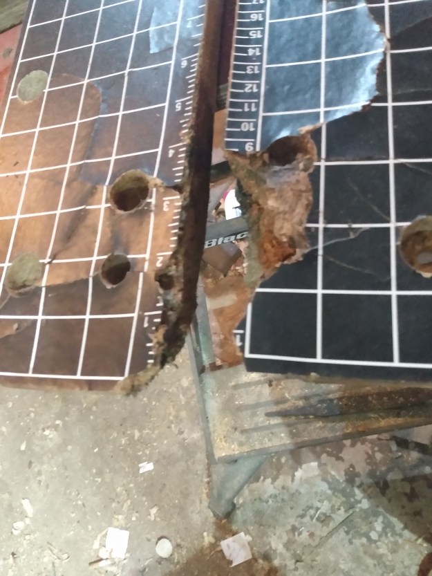 Ruined Workmate jaws